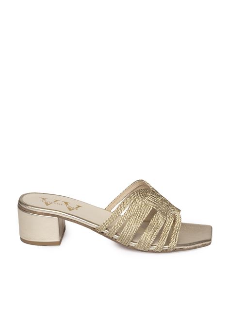 gold rafia sandal VINCENT VEGA | BOLTON PTQ40RAFIA-GOLD